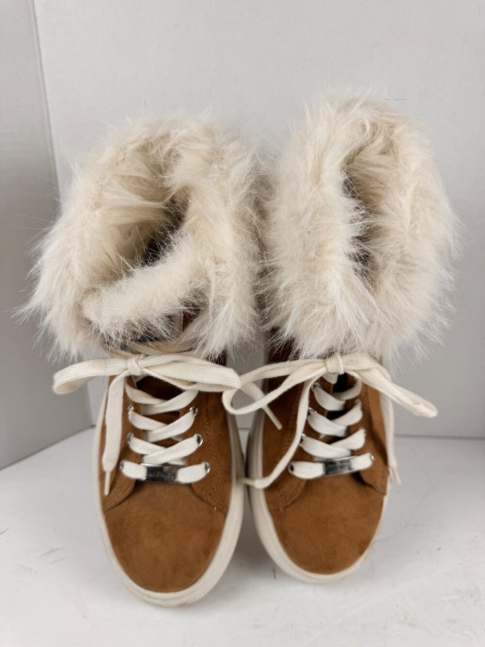 NINE WEST Keep Up Fir Lined High-Top Sneakers Women’s size 8 1/2